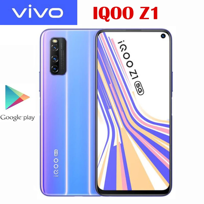 Оригинальный официальный VIVO IQOO Z1 5G сотовый телефон MTK1000 Plus 6 57 дюймов LCD 144 Гц