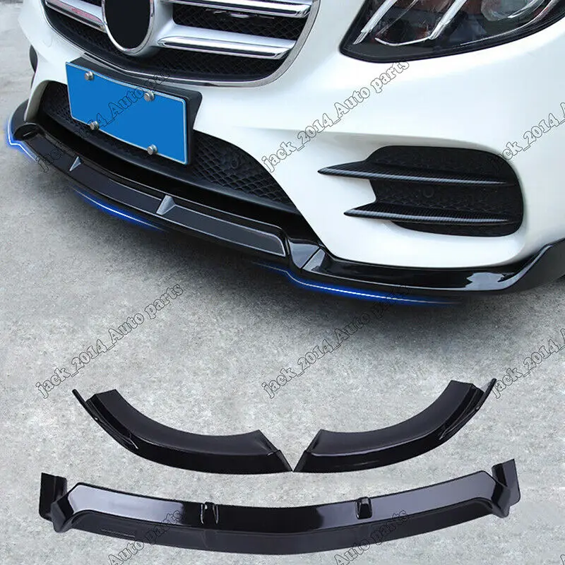 Черная передняя нижняя губа для MERCEDES BENZ E-class W213 E200 E300