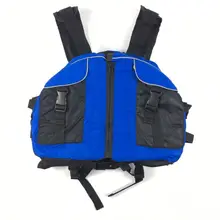 Adult Life jackets Reflective Adjustable Zipper Waistcoat Jacket With Whistle For Fishing Boating Skiing