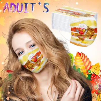 

Face Mask Mask For The Face 50PC Adult Tie-dye Gradient Printed Three-Layer Dust-Proof Disposable Mask Face Mask Mascarilla 2021