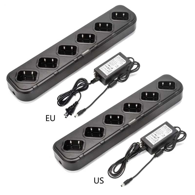 Six-Way Charger Radio Multi Unit Charging Station Compatible with UV-82WP UV-5S UV-5R WP-BF-UV9R BF-9700 Talkies | Автомобили и