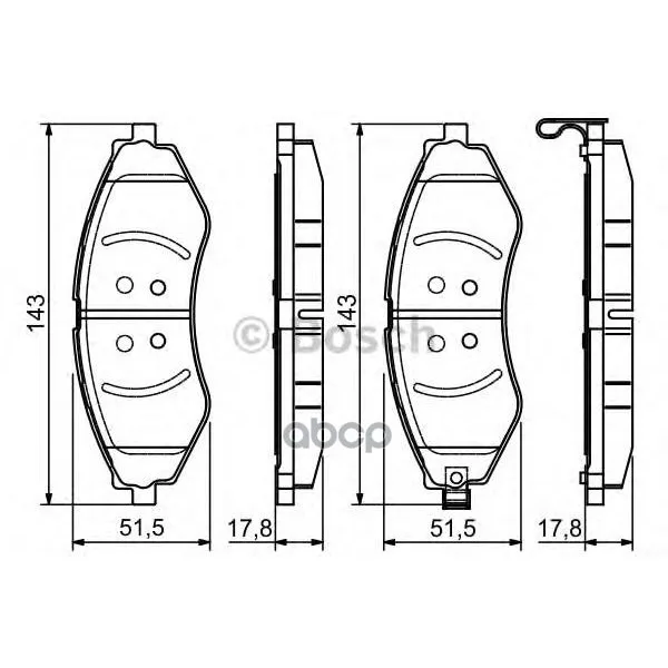 Колодки Тормозные Дисковые 0986495116 Bosch арт. 0986495116