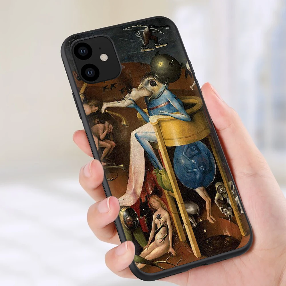 Hieronymus Bosch Мягкий силиконовый чехол для телефона чехол для iPhone 5 5S SE 6 6S 7 8 plus X XR XS 11 Pro Max - Цвет: B5