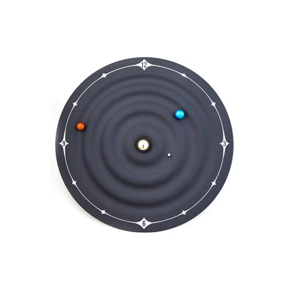 Novelty Special Rubber Coated Hidden Motor Magnets Galaxy Magnetic Clock Galaxy Magnetic Clock Wall Clock
