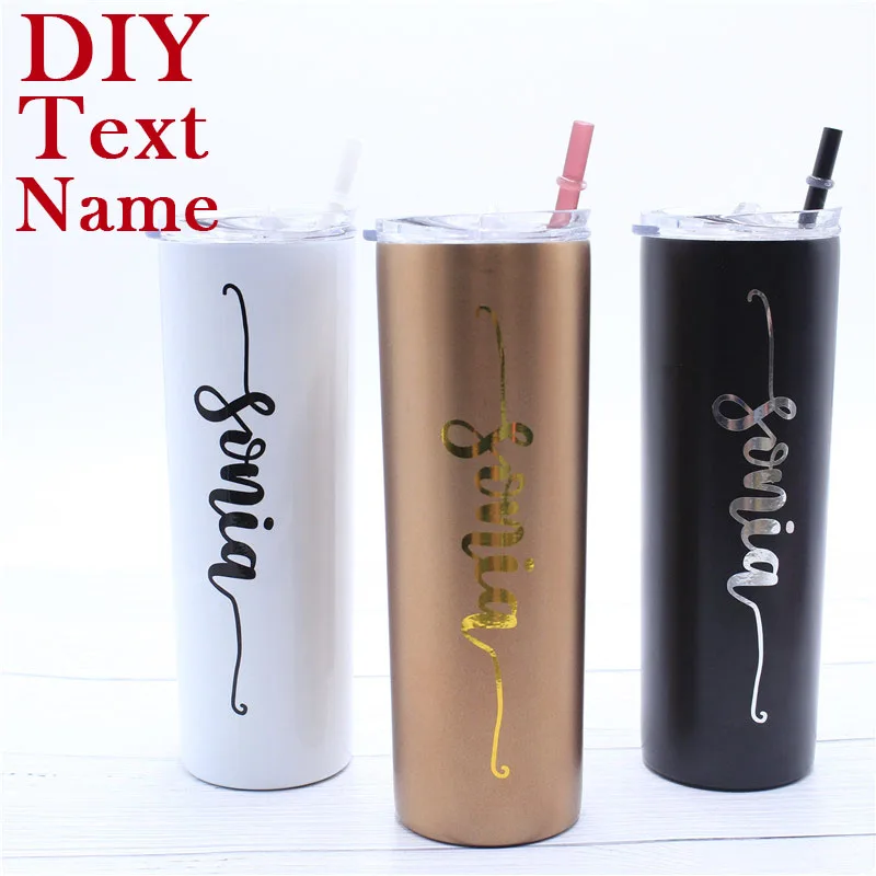 22 oz Skinny Water Bottle - Tumbler - Personalized