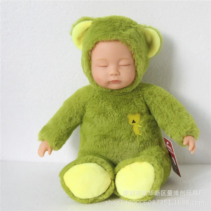 Новинка 40 см Спящая Детская кукла цветной кролик kawaii bebe слон животное плюшевая игрушка Розовая Свинья высококачественное моделирование девочка кукла
