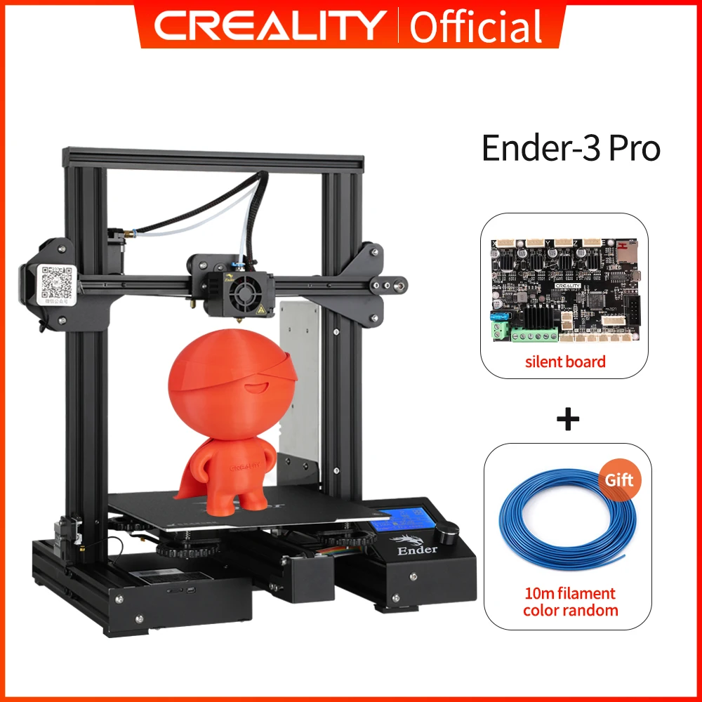 resin printer CREALITY 3D Ender-3 Pro Printer Printing Masks Magnetic Build Plate Resume Power Failure Printing KIT Mean Well Power Supply 3d printers 3D Printers