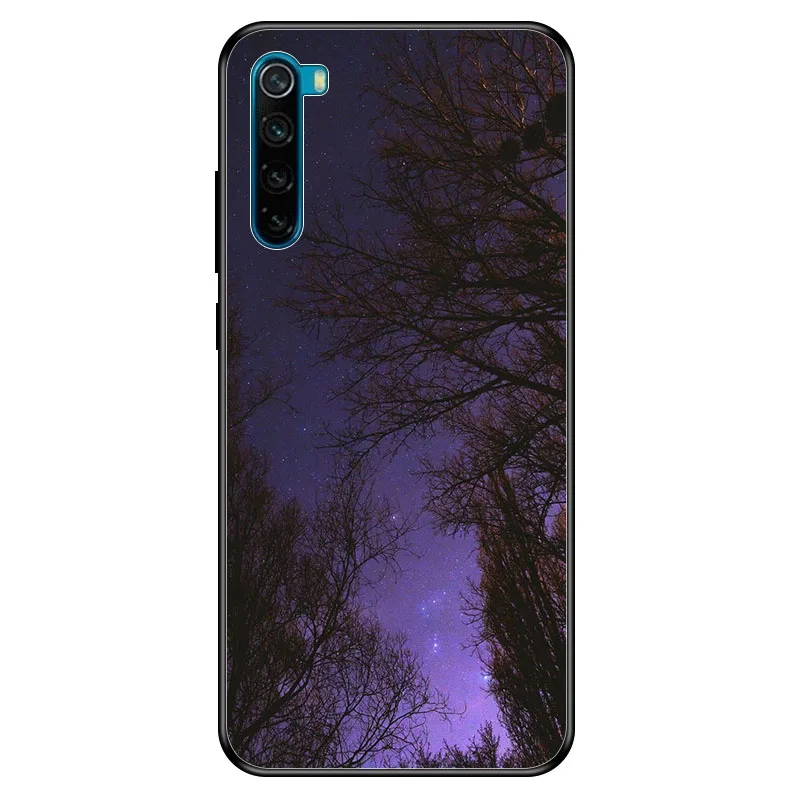 Geruide 6,3 дюймов для xiaomi redmi note 8 чехол, закаленное стекло чехол cubierta para 6,53 дюймов xiaomi redmi note 8 pro Чехол