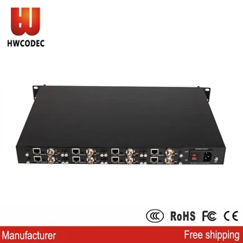 

HWCODEC H3618 H.264 Video Encoder IPTV Encoder MPEG-4 1080P 8 Channel SDI Video Live Streaming Encoder Support RTMP RTSP UDP