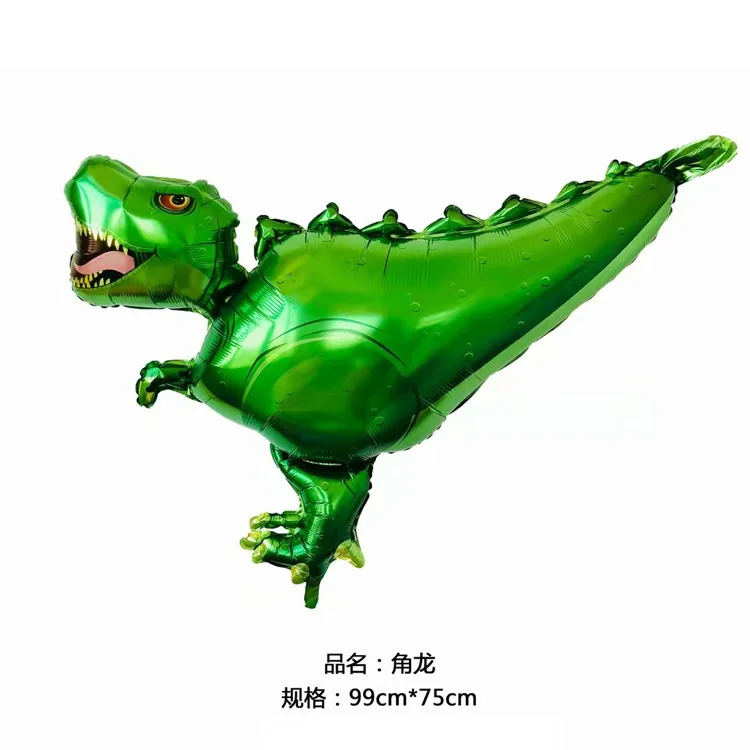 Пересечение границы Горячая динозавр Юрского периода T-Rex Swift и Violent Dragon треугольный динозавр моделирование воздушный шар из фольги Dec