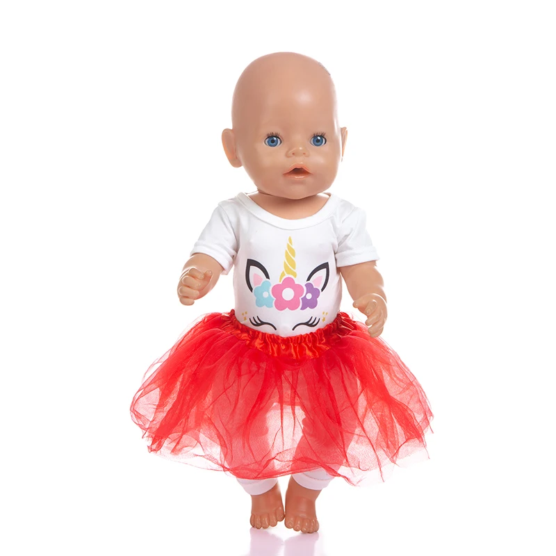 Born Baby аксессуары для кукол подходит 18 дюймов 43 см Единорог желтый dressChristmas одежда костюмы для Хэллоуина для ребенка подарок на день рождения - Цвет: Q-123