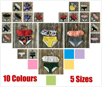 

Women Sleeveless Lady Padded Printing Polychromatic High Cut Bikini Bathing Suit Swimsuit Swimwear Beachwear S-2XL