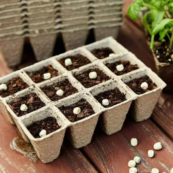 

Vegetable saplings Seed Nursery Cups Seedling Starter Trays Biodegradable