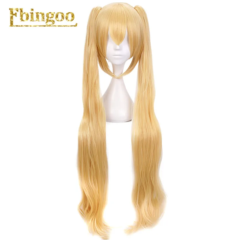 Дешево Ebingoo Blend S Kaho Hinata парик Двойной конский хвост блонд Синтетический Косплей парик длинный натуральный волнистый парик для Хэллоуина вечерние к...
