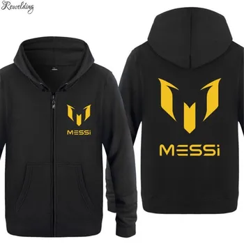 

Mens Hoodie Messi Printed Hoodies Men Hip Hop Fleece Long Sleeve Zipper Jacket Coat Sweatshirt Skate Fitness Tracksuit Big Size
