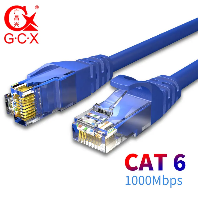 GCX 1000 Мбит/с CAT6 Ethernet кабель UTP CAT 6 Соединительный шнур RJ45 8P8C Lan интернет джемпер
