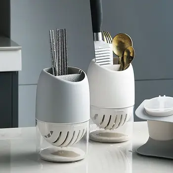 

Hollow Draining Chopsticks Cage Pen Holder Desktop Storage Box