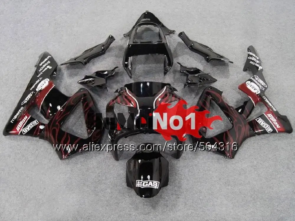 Корпус для HONDA CBR900 RR CBR 929RR 929 900 RR 900RR 46MC. 0 CBR929RR CBR900RR CBR929 RR 2000 2001 00 01 комплект обтекателей синего и белого цвета - Цвет: No. 26 Red flames