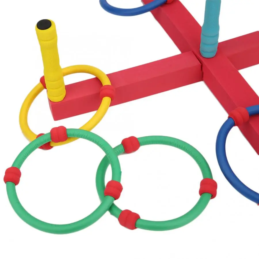 Quoits набор Hoopla наружные игрушки ручной работы-Тренировки Мозга Игрушка кольцо бросать набор для детей кольцо бросать крытые игры