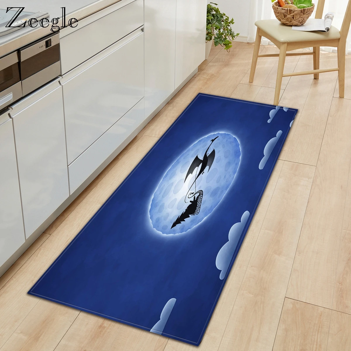 Zeegle Halloween Christmas Carpet Home Decoration Carpet Kitchen Soft Floor Mat Anti-slip Absorption Doormat Kids room Foot Rug
