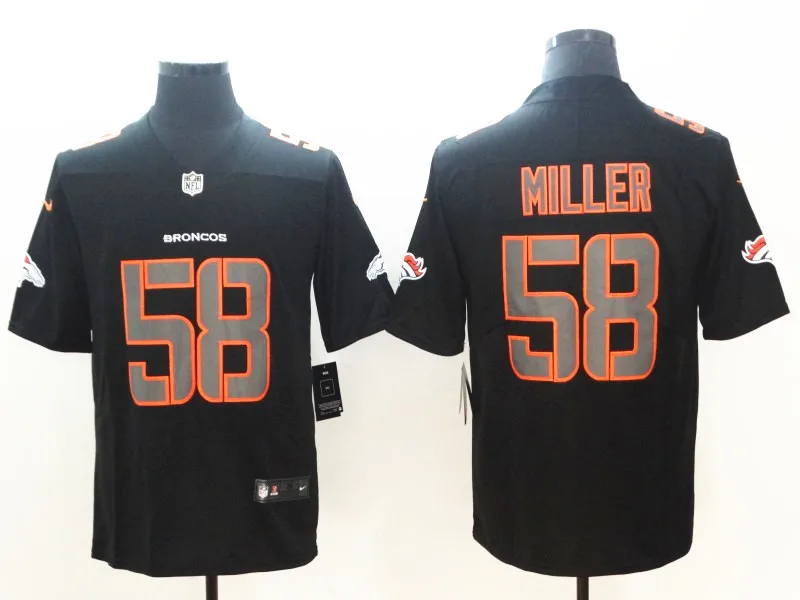 AS PICTURE Mens Denver Von Miller Broncos Jersey - Цвет: AS PICTURE