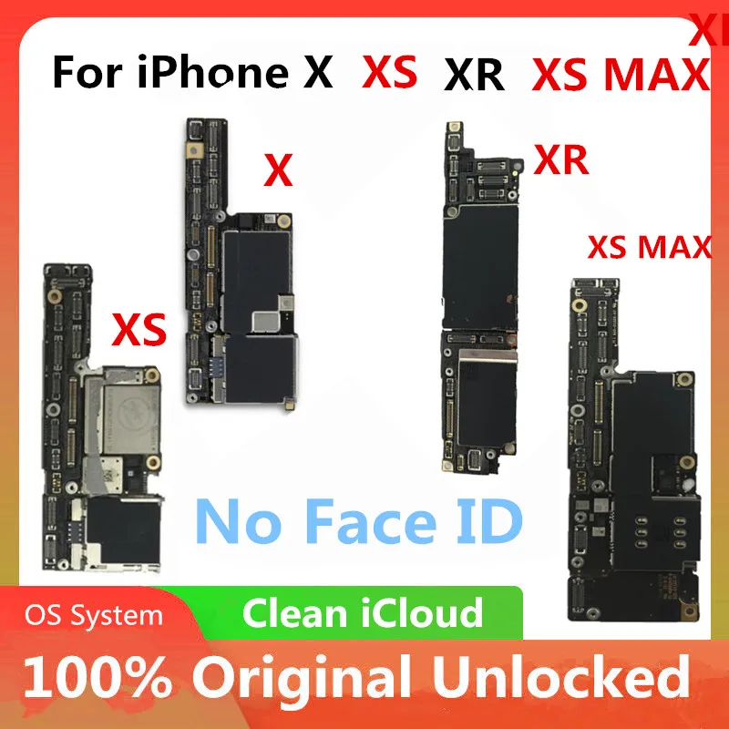 Разблокирована для iPhone 11 X XS XR MAX Pro Материнская плата без лица ID Чистая iphone 5S