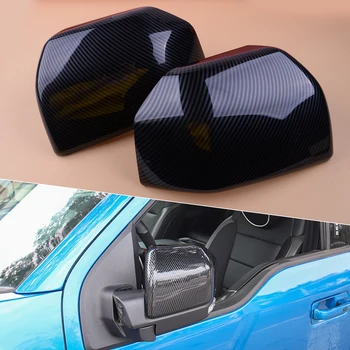 

DWCX 1 Pair Car Carbon Fiber ABS Rear View Mirror Cover Trim Fit for Ford F150 2015 2016 2017 2018 2019 XL XLT