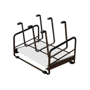 

Household Iron Rack Water Cup Storage Rack Cup Holder Upside Down Drain Rack for Home Kitchen