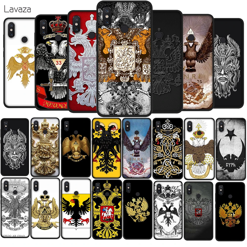 

Russia Coat of arms Double headed eagle TPU Phone Cover for Xiaomi Mi 9T A3 Pro for Redmi 7A K20 Note 8 Pro Soft Case