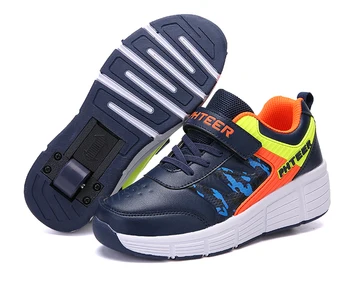 

Children Junior Roller Skate Shoes Kids Sneakers with One/Two Heelys Boys Girls Wheels Adult Casual EUR 31-42