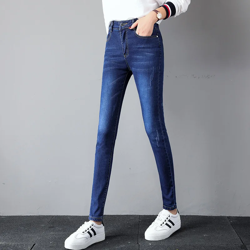 Goede Winter warme dikke fleece 2019 Jeans Voor Vrouwen Skinny Hoge Taille Jeans Vrouw Denim Potlood Broek Vrouwen Jeans Broek Plus size