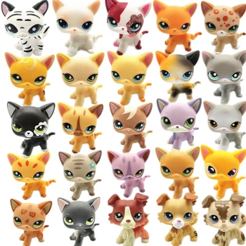 

New Rare LPS Pet Shop Toy Fox Big Ear Shorthair Cat Big Dan Collection Style Standing Child Best Gift Halloween