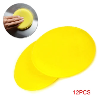 

Detailing Car Foam Sponge Buffing Equipment 12pcs Auto Yellow Polishing Cleaning