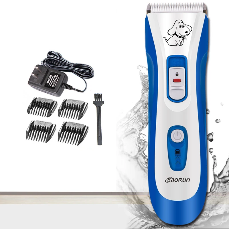 Electrical Pet Dog Hair Trimmers Waterproof Clippers Grooming Tool Rechargeable Cat Dog Professional Pet Grooming Clippers