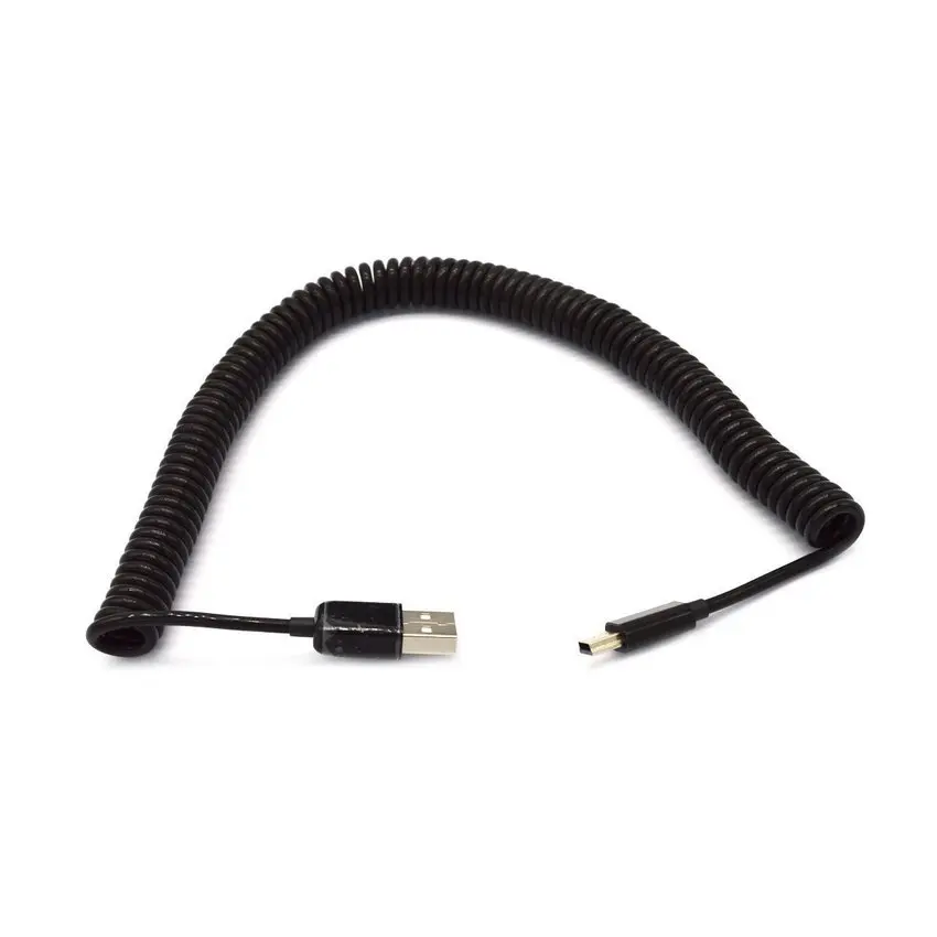 Кабель адаптер для передачи данных Mini USB спиральный кабель 3 метра м 10