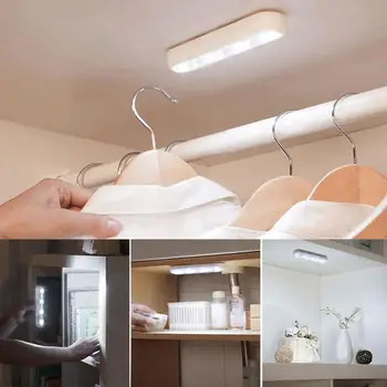 

4led touch sensor light bedside patted wardrobe cabinet smart led night light