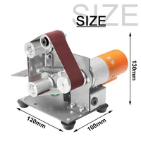 110V/220V Polishing Grinding Machine Mini Electric Belt Sander Cutter Edges Sharpener Multifunctional Grinder 7 Speed Adjustable 2