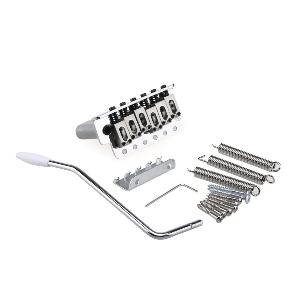 Wilkinson 54 мм (2 1/8 дюйма) полный блок ST Guitar Tremolo Bridge Pop In Arm 6 винтов для Squier/скрытого