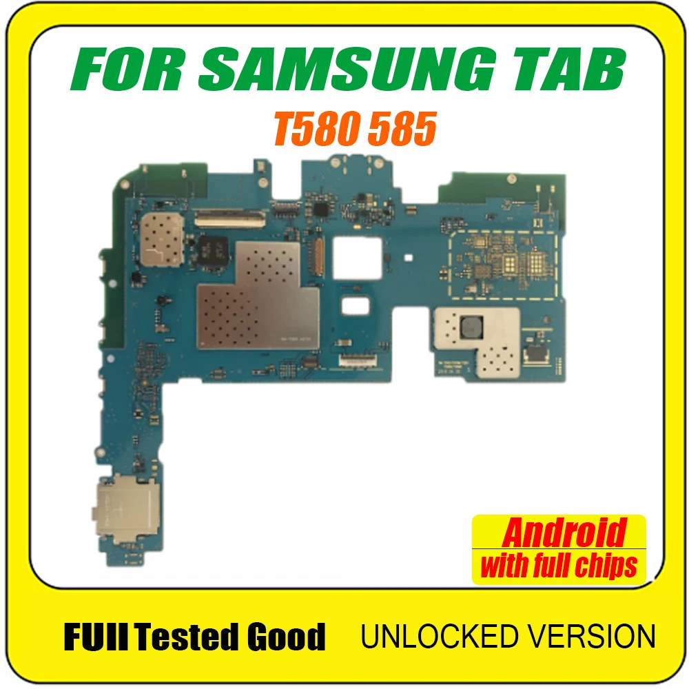 ЕС versionFor Samsung Galaxy Tab A SM-T580 SM-T585 T580 T585 16 Гб Материнская плата схемы карта Flex кабель |