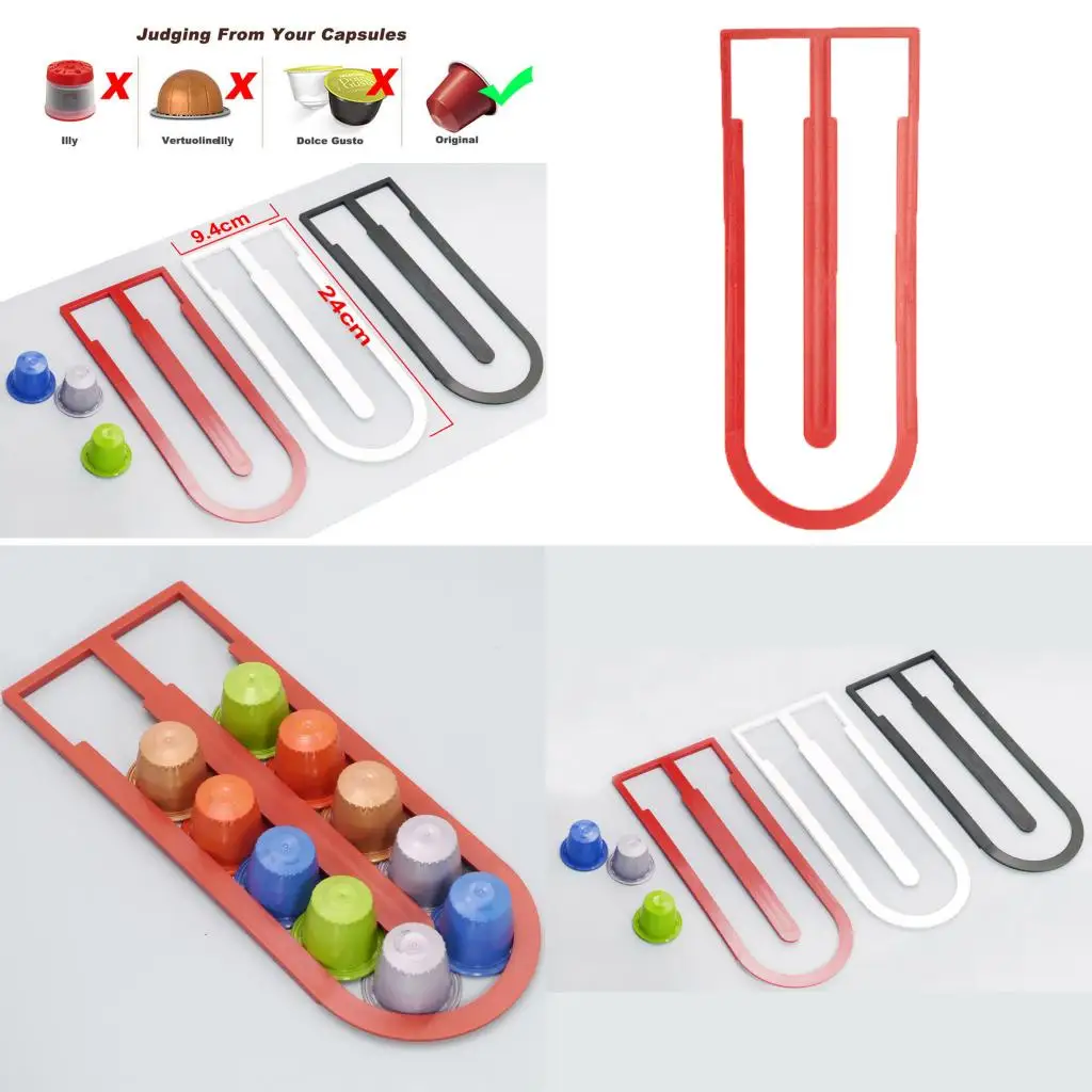 Coffee Capsule Holder Storage  Stand Rack Dispenser 12 Capsules for Nespresso