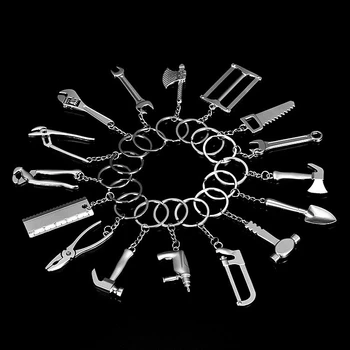 

Universal Cars Key Ring Simulation Tool Wrench Useful High-grade Badge Fashion Multi-function Buckle Car-styling Decoration