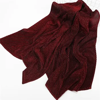 

10pcs/lot Solid Color Plain Crinkle Pleated Hijab Scarf Lot Long Muslim Glitter Shimmer Wrinkle Head Wrap Scarves for Women
