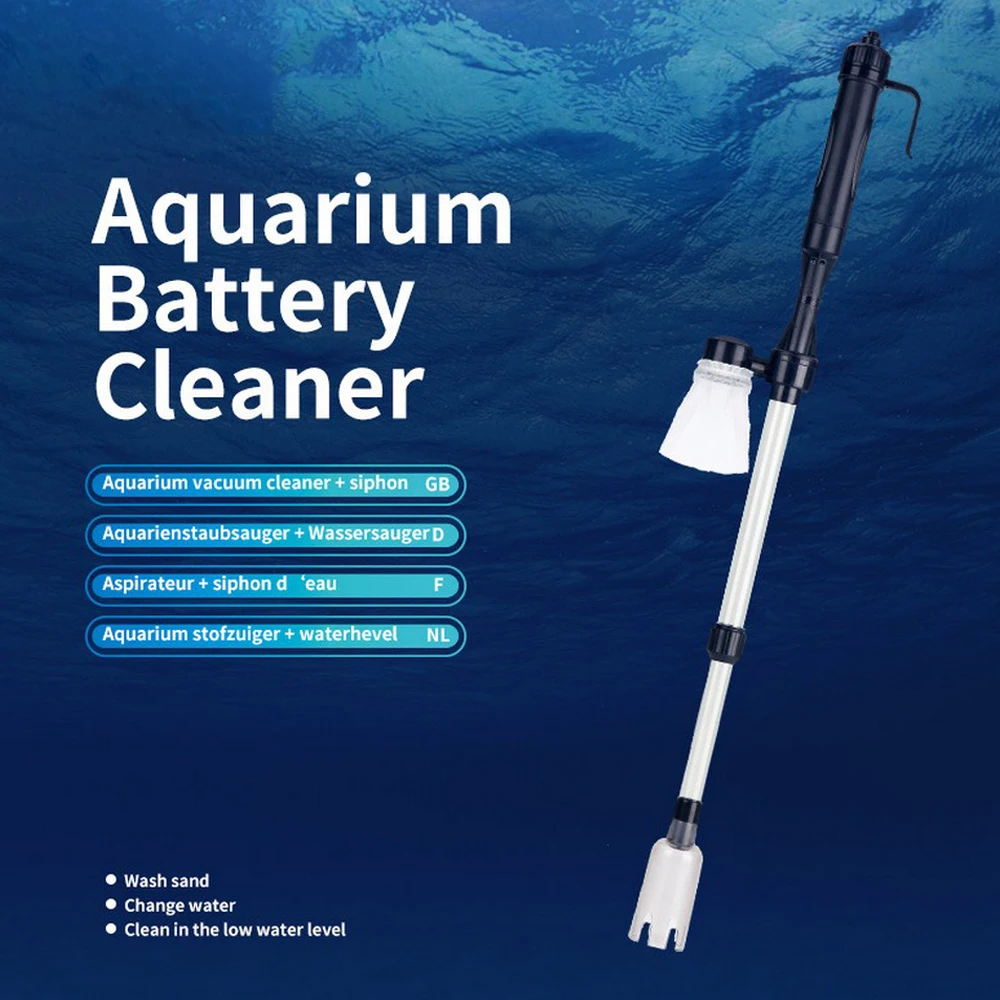 

ABS Electric Fish Tank Sand Washer Aquarium Water Changer Flexible Expansion Suction Pump Siphon Filter Cleaner Plastic