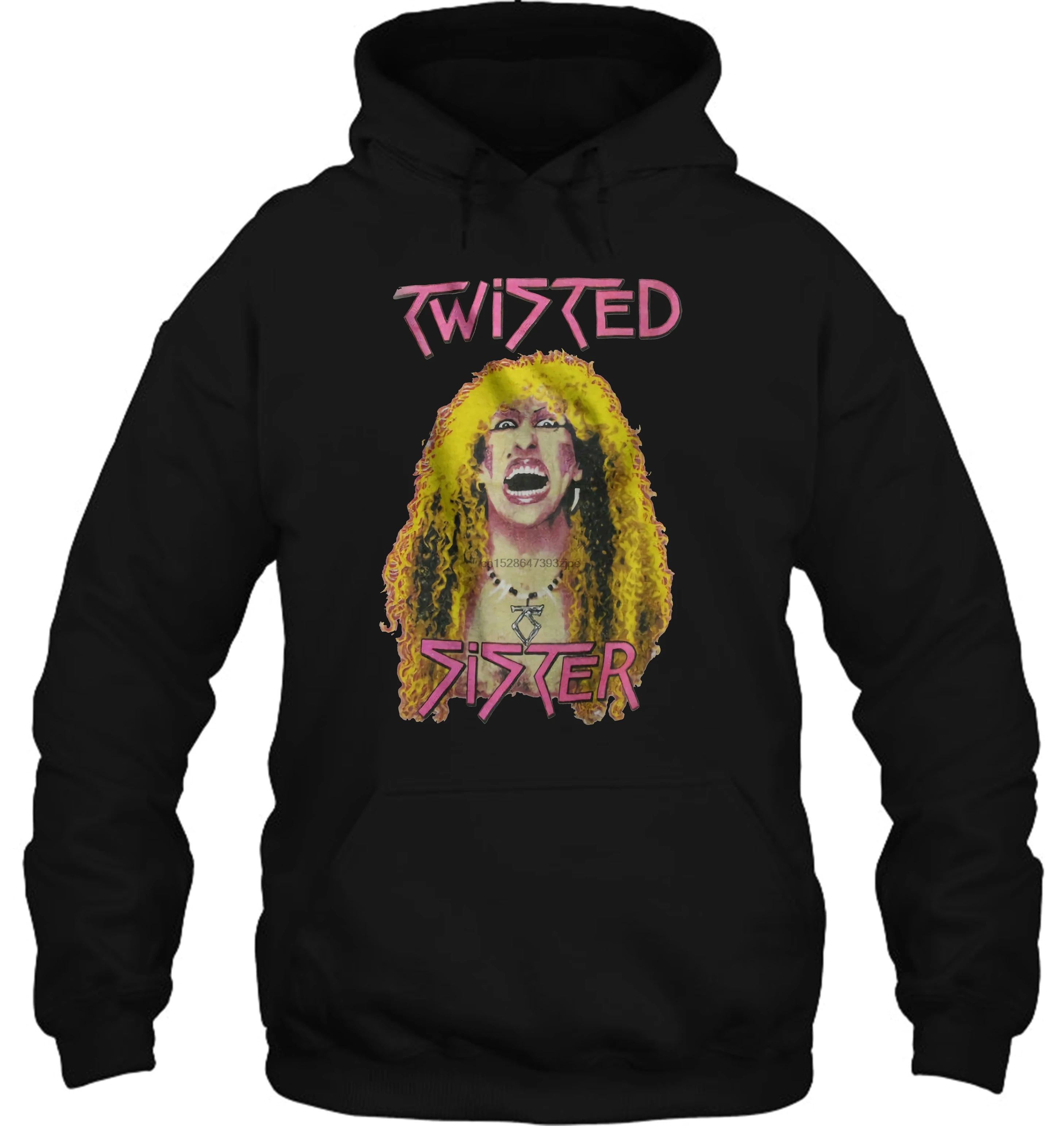Топ редкий! TWISTED SISTER 1983 tour Ретро Репринт Sz S 2XL уличная Мужская Женская Толстовка