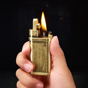

Kerosene lighter one key switch automatic ignition personality Vintage creative cigarette lighter