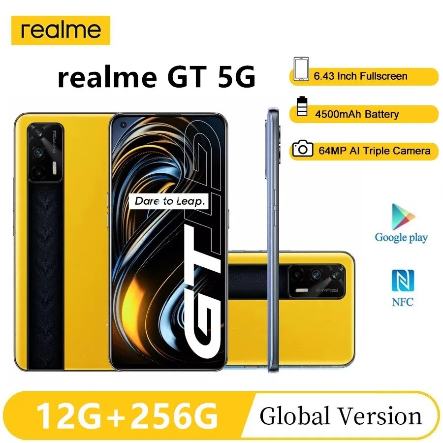 Смартфон глобальная версия realme GT 6 43 дюйма FHD + AMOLED Snapdragon 888 64 мп тройная камера 4500