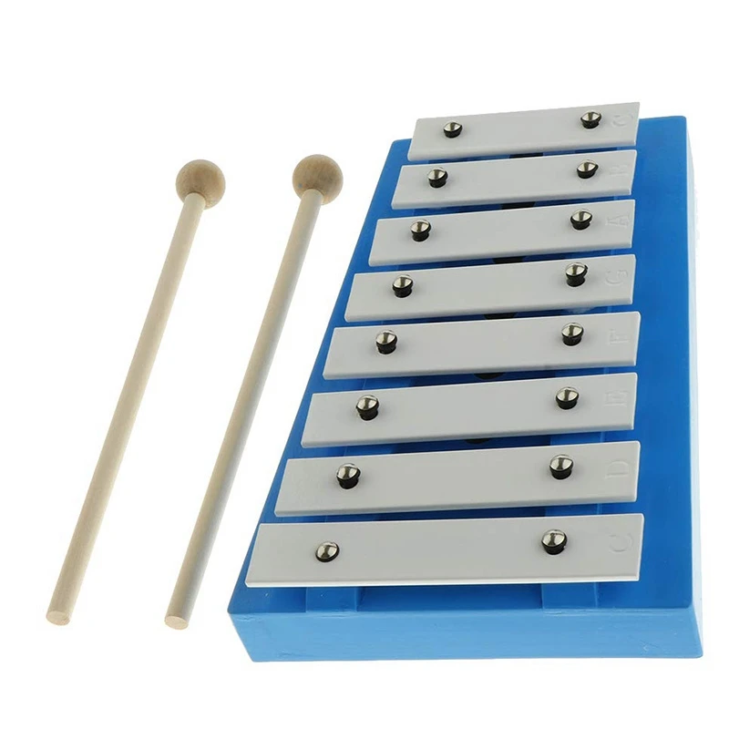 8 Note Glockenspiel с 2 деревянными ксилофоном скрипки для меломанов и начинающих улучшать вашу зрительно-моторную координацию