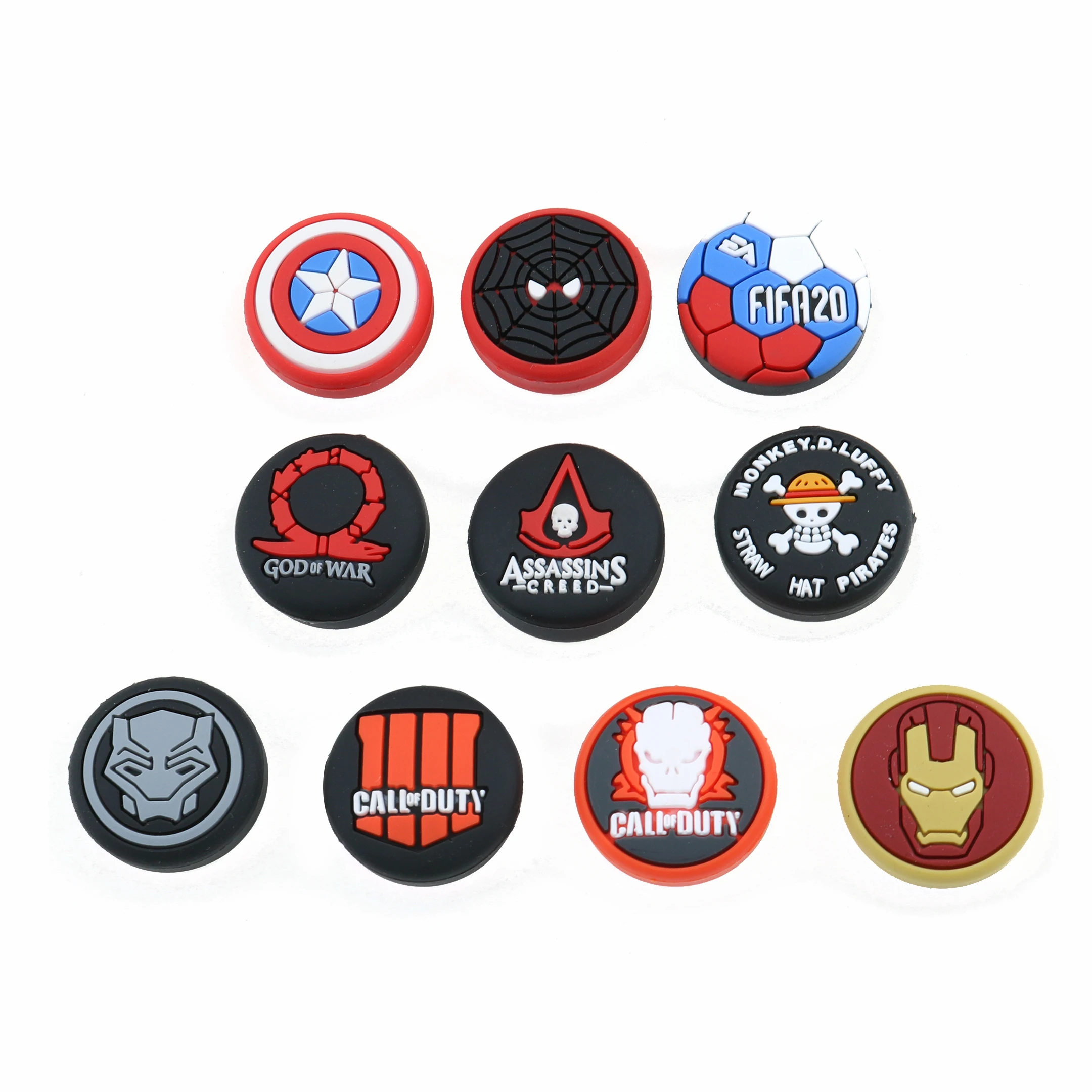 YuXi силиконовые Мстители Человек-паук Thumb Grip cap Stick джойстик чехол для sony PS3 PS4 Slim для Xbox One 360 для Switch Pro
