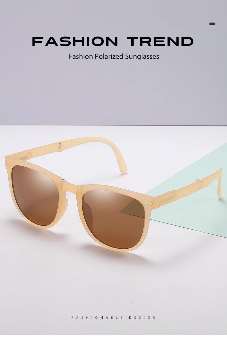 Folding Polarized Sunglasses Retro Style For Women And Men_voghion.com