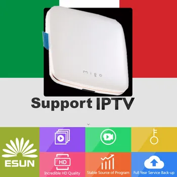 

ipremium Migo Android TV Box support ITALYTV Spain/French/Germany Albania/Italy/Portugal/EX-YU/Europe/xx Set top box